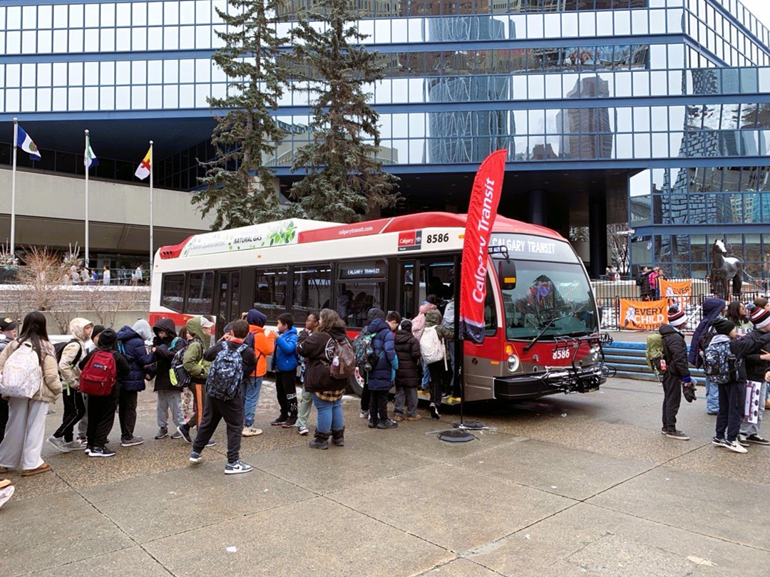 Calgary Transit bus at the Safety Expo