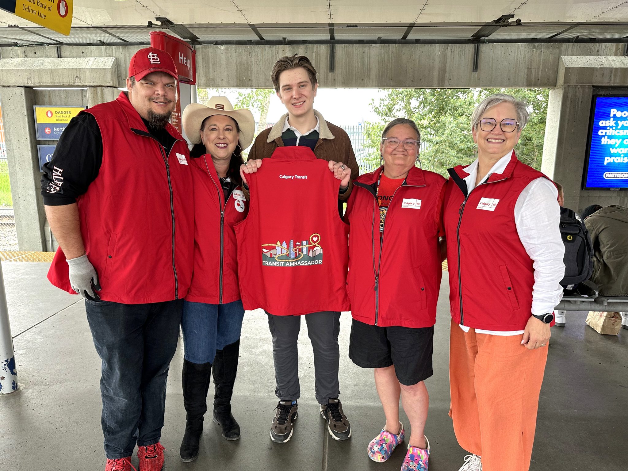 Calgary Transit Ambassadors vest design